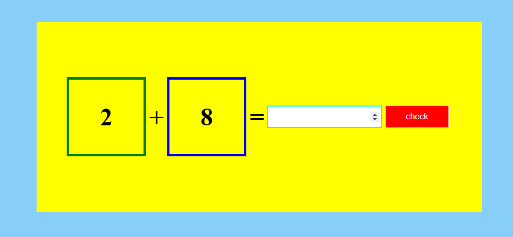 Math Addition Javascript