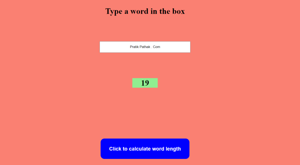 Word Counter Javascript