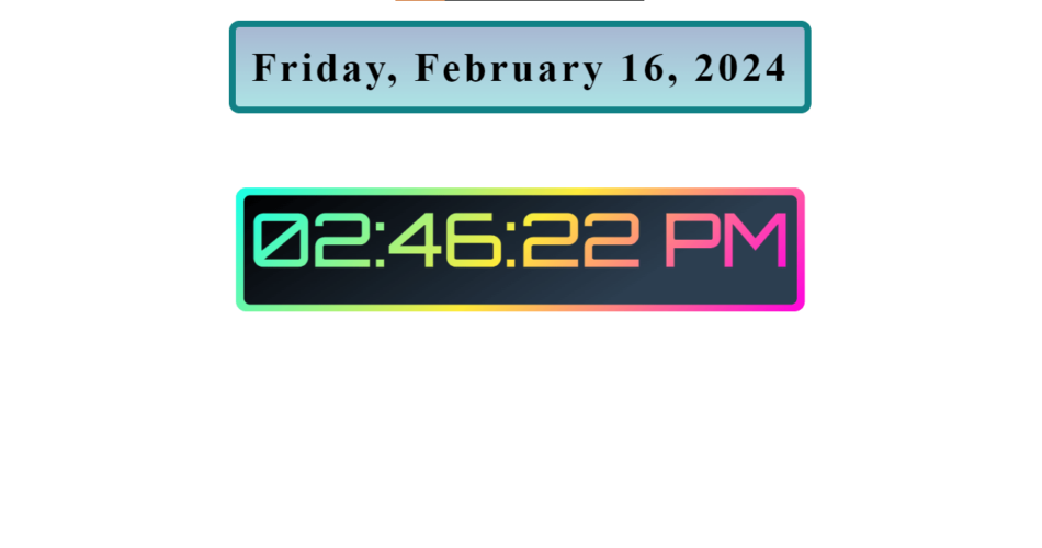 Digital Clock using JavaScript