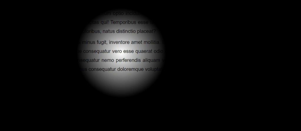 FlashLight Effect Javascript