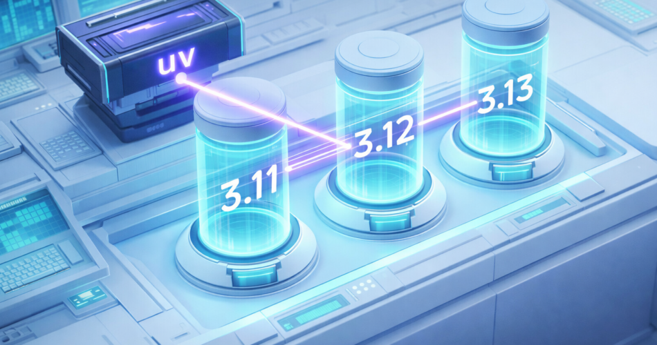 Managing Python 3.13 environments with uv