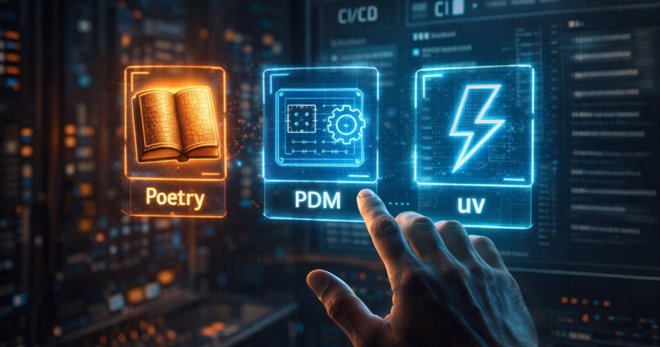 uv vs PDM vs Poetry 2026 comparison