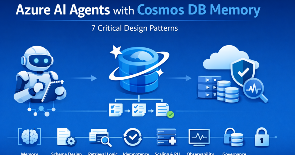 Azure AI agents with Cosmos DB memory: 7 Critical Design Patterns for Durable, Cost-Controlled Systems 1 Azure AI and Cosmos DB design patterns