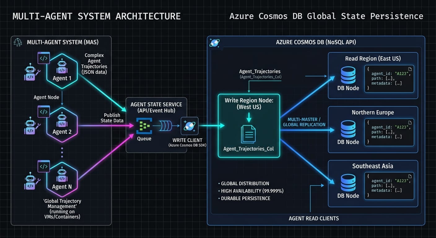 Cosmos DB Architecture Diagram for AI Agents