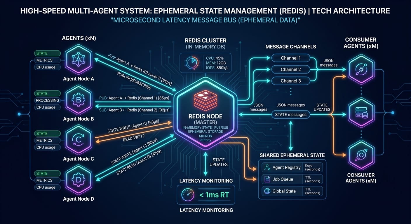 Redis Architecture Diagram for AI Agents