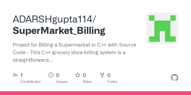Top 20+ C++ Projects for Beginners with Source Code Github - Pratik Pathak