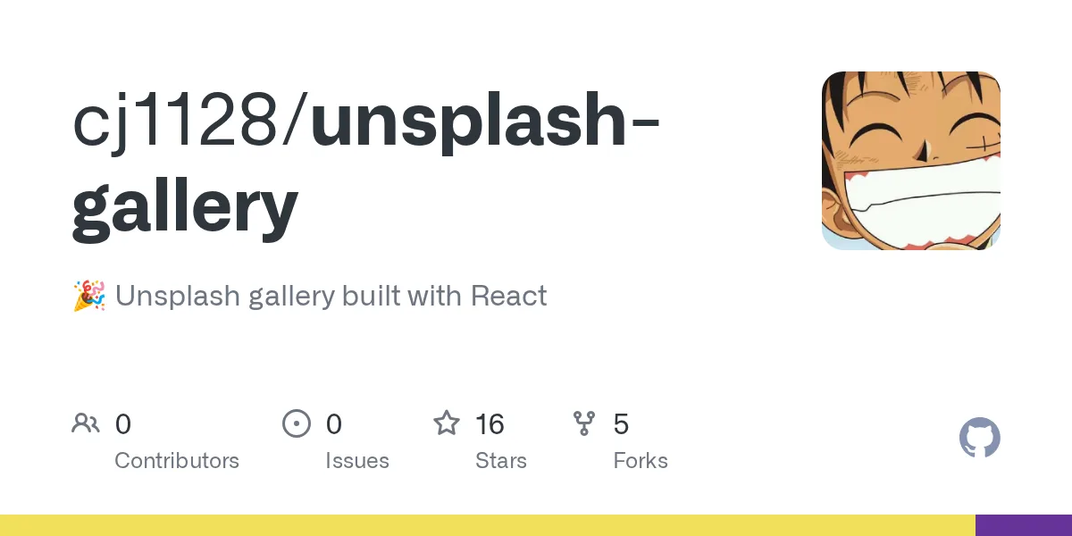 Image Gallery (Unsplash API)
