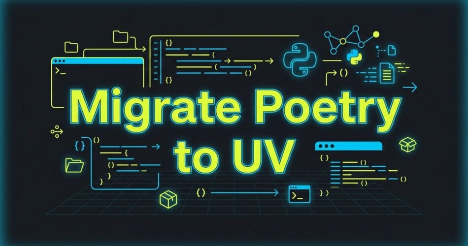 migrating poetry to uv package manager