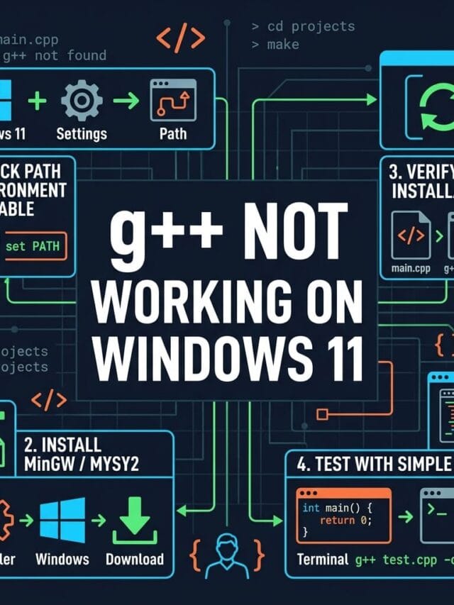 g++ not working on windows 11