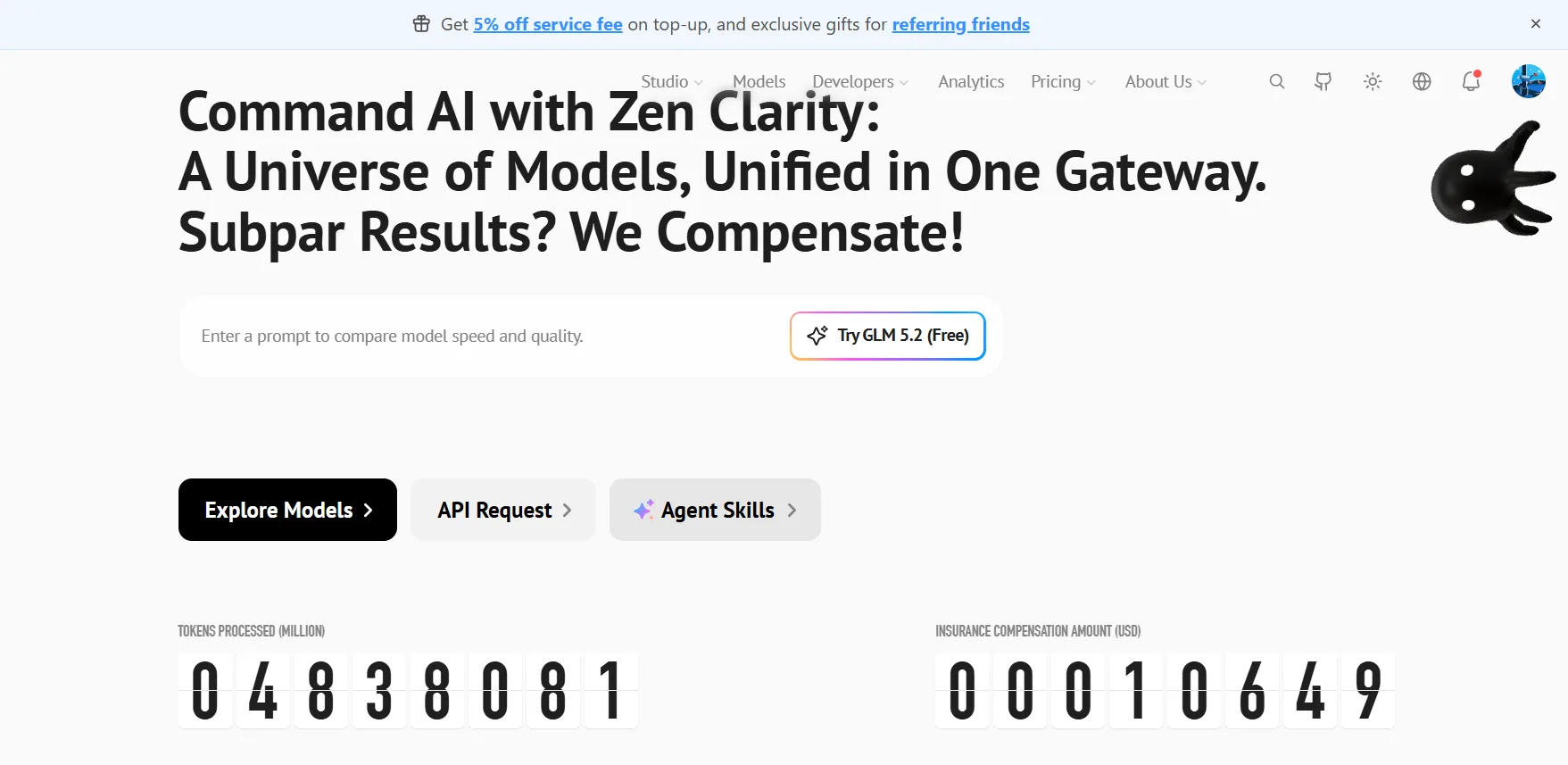 Finally I found a LLM which is completely FREE and powerful like Claude Fable 3 Selecting Z.AI GLM 5.2 Free