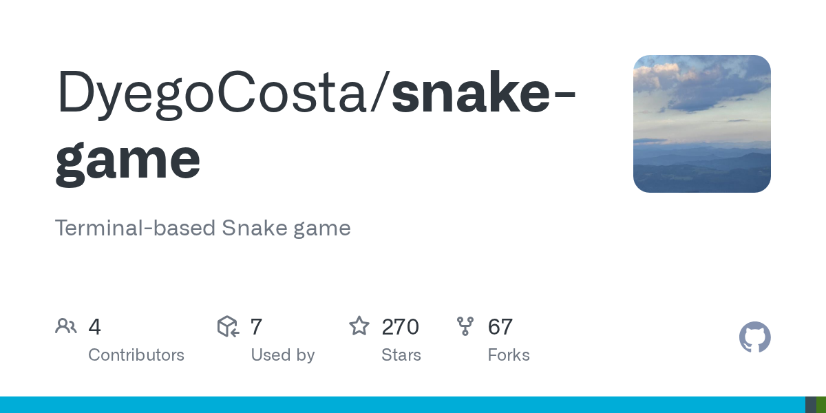 Snake Game (Terminal)
